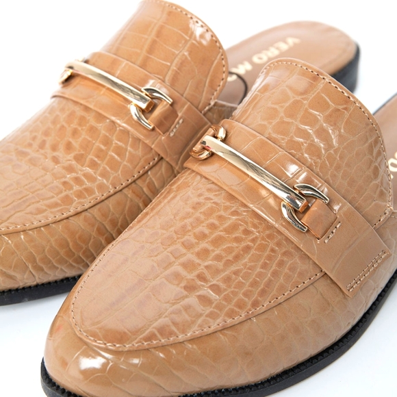 🆕 Vero Moda Tan Mule Loafer - Picture 3 of 9